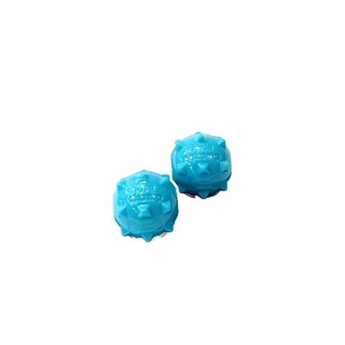 MXGRAPHIC Hundespielzeug, Mini-Quietschball, weich, schwimmfähig, federnd, ideal for Werfen und Jagen, am besten for Mini- oder kleine Hunde(2 Blue Balls) von MXGRAPHIC