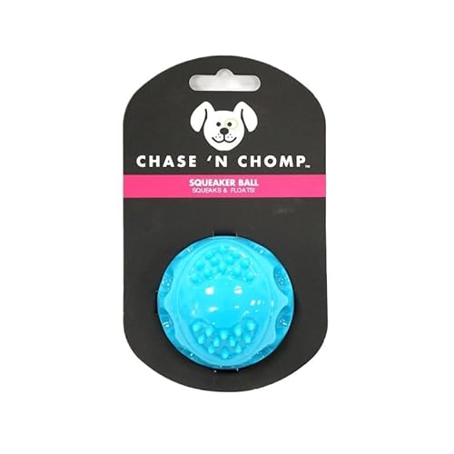 MXGRAPHIC Hundespielzeug, Quietschender Hüpfball, Langlebig, Schwimmfähig, Federnd, Haustierspielzeug, Quietschender Ball, Bissfest, for Kleine Bis Große Hunde(Blue Small 6.2cm) von MXGRAPHIC