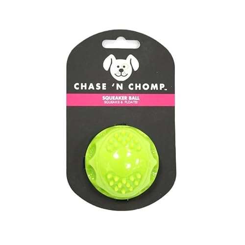 MXGRAPHIC Hundespielzeug, Quietschender Hüpfball, Langlebig, Schwimmfähig, Federnd, Haustierspielzeug, Quietschender Ball, Bissfest, for Kleine Bis Große Hunde(Green Small 6.2cm) von MXGRAPHIC