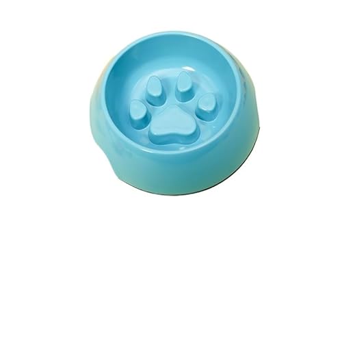 MXGRAPHIC Näpfe for langsames Fressen, umkippsicher, erstickungssicher, rutschfest, spezieller Napf for Hunde wie Bichon Frise, Corgi, Teddy und Französische Bulldogge(Blu,M) von MXGRAPHIC