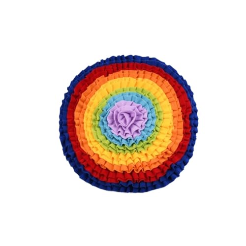 MXGRAPHIC Schnüffelmatte for Hunde, Reduziert Langeweile Und Angst, Langsames Fressen Und Geruchstraining, Stimulierendes Hundespielzeug, Kleines Hundebett(QICAI) von MXGRAPHIC