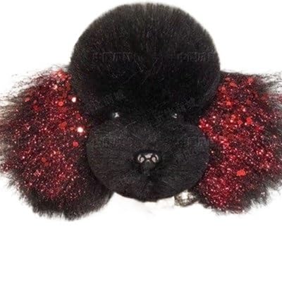 MXGRAPHIC Simuliertes Kopfhaar for Haustiere, Gefälschtes Hundekopfmodell, Übung for Schneiden Von Hundehaaren, Hundekörperperücke, Tierpflege, Trimmen(Black Hair headmodel) von MXGRAPHIC