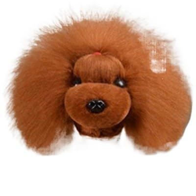 MXGRAPHIC Simuliertes Kopfhaar for Haustiere, Gefälschtes Hundekopfmodell, Übung for Schneiden Von Hundehaaren, Hundekörperperücke, Tierpflege, Trimmen(Brown Hair headmodel) von MXGRAPHIC