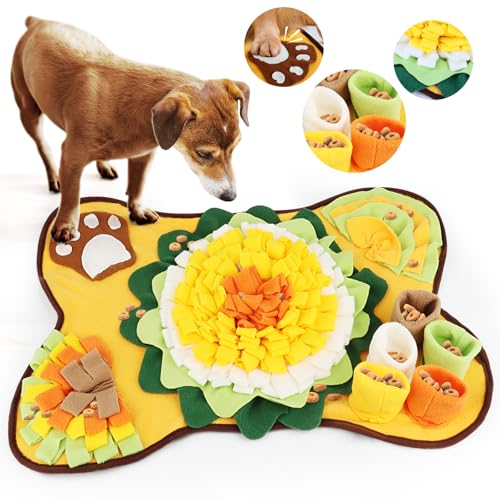 MXTIMWAN Hunde-Schnüffelmatte, Gelb, für Haustier Hunde jeder Größe von MXTIMWAN