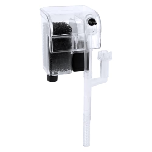 MXTIMWAN Aquarium Filter 60L,Aquarium Außenfilter,Aquarien Außenfilter Clip-on- Filter,Einstellbarer Schwammfilter,Aquariumfilter mit Filterschwämmen,Einstellbarer Durchfluss,Durchflussmenge 250L/H von MXTIMWAN