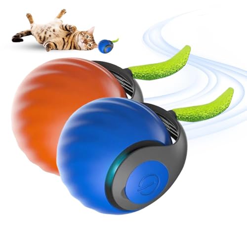 MXZWOC Speedy Tail Katzenspielzeug, interaktives Katzenspielzeug für Indoor-Katzen, intelligenter interaktiver Katzenspielzeugball, automatisch beweglicher Katzenspielzeugball mit Schwanz, MXZWOC Speedy Tail Katzenspielzeug, interaktives Katzenspielzeug für Indoor-Katzen, intelligenter interaktiver Katzenspielzeugball, automatisch beweglicher Katzenspielzeugball mit Schwanz, von MXZWOC