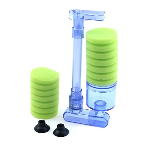 MY MIRONEY Aquarium Schwammfilter Aquarium Luftpumpe Einzelkopf Biochemischer Schwamm Filter mit Keramik Medienkugeln und einem Ersatzschwamm MY MIRONEY Aquarium Schwammfilter Aquarium Luftpumpe Einzelkopf Biochemischer Schwamm Filter mit Keramik Medienkugeln und einem Ersatzschwamm von MY MIRONEY
