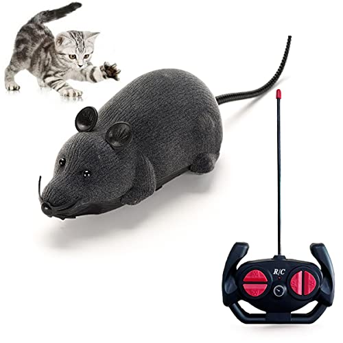 MYCreator Fernbedienung Gefälschte Ratte Realistische Maus Katzenspielzeug Mäuse RC Spielzeug Katze Mäuse Tier Interaktive Spielzeugfiguren Katze Laufrad Kabellose Jagd Streich Witz Gruselige Trick MYCreator Fernbedienung Gefälschte Ratte Realistische Maus Katzenspielzeug Mäuse RC Spielzeug Katze Mäuse Tier Interaktive Spielzeugfiguren Katze Laufrad Kabellose Jagd Streich Witz Gruselige Trick von MYCreatoy