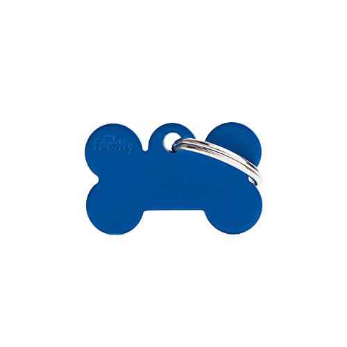 MYFAMILY Plakette Kleiner Knochen Alluminium Blau Platte Hund Brauch Katze MYFAMILY Plakette Kleiner Knochen Alluminium Blau Platte Hund Brauch Katze von My Family