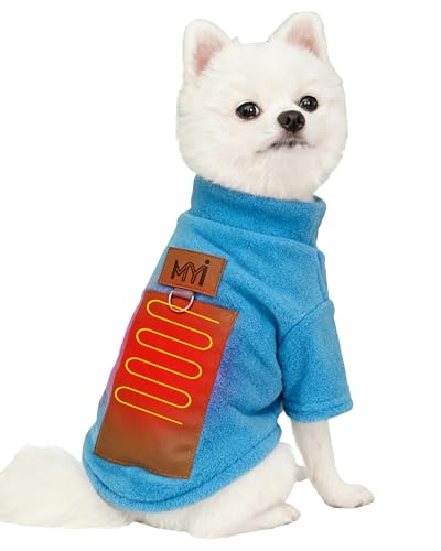 MYI Winter Heated Dog Warm Coat Clothes for small medium Large Dogs Outside/Inside Cold Jacket Blue 4XL(NOT Included Batteries) von MYI