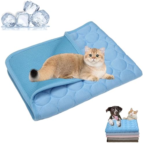 MYIHUIHUI Kittra Kühlmatte for Katzen, 3-Schicht-System, sofortige Kühlung. Schützen Sie Ihre Katze mit Kittra vor der Gefahr Stiller Hitze.(1pcs-a,S) von MYIHUIHUI