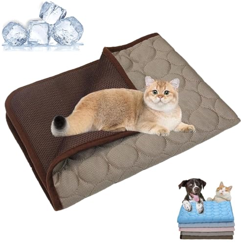 MYIHUIHUI Kittra Kühlmatte for Katzen, 3-Schicht-System, sofortige Kühlung. Schützen Sie Ihre Katze mit Kittra vor der Gefahr Stiller Hitze.(1pcs-b,L) von MYIHUIHUI