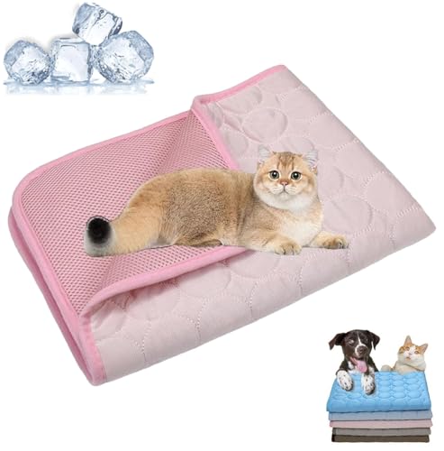 MYIHUIHUI Kittra Kühlmatte for Katzen, 3-Schicht-System, sofortige Kühlung. Schützen Sie Ihre Katze mit Kittra vor der Gefahr Stiller Hitze.(1pcs-d,M) von MYIHUIHUI