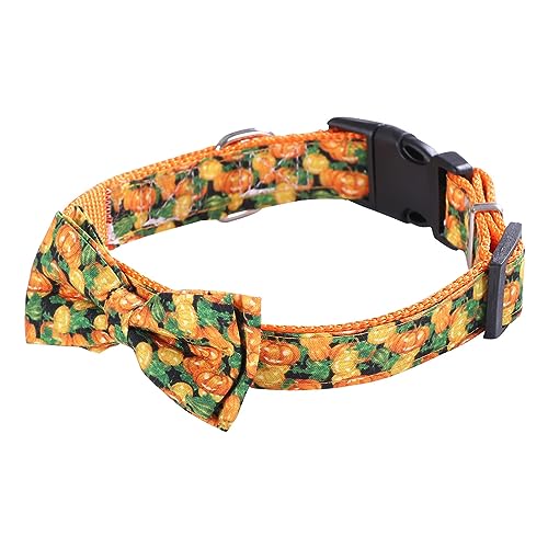 Halloween Haustierhalsband - Haustierhalsbänder für große Hunde und Katzen,Verstellbare Halsbänder mit süßer Fliege, Glöckchen, Haustierhalsband für Halloween-Kostüme, Haustierpflegezubehör Halloween Haustierhalsband - Haustierhalsbänder für große Hunde und Katzen,Verstellbare Halsbänder mit süßer Fliege, Glöckchen, Haustierhalsband für Halloween-Kostüme, Haustierpflegezubehör von MYJIO