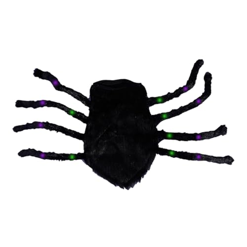 Halloween-Kostüme für Haustiere, Spinne, realistisches Spinnen-Kostü mit Lichtern – Haustier-Halloween-Kostüme für Halloween-Themenpartys, Festivalparade, Foto-Requisiten von MYJIO