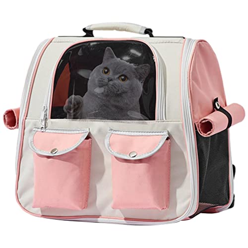 Haustier-Rucksack – atmungsaktives Oxford-Gewebe, Haustier-/Katzentasche, Rucksack, tragbar, mehrere Taschen, strapazierfähig, für kleine, mittelgroße Hunde, Katzen, Haustiere, Wandern, Camping Haustier-Rucksack – atmungsaktives Oxford-Gewebe, Haustier-/Katzentasche, Rucksack, tragbar, mehrere Taschen, strapazierfähig, für kleine, mittelgroße Hunde, Katzen, Haustiere, Wandern, Camping von MYJIO