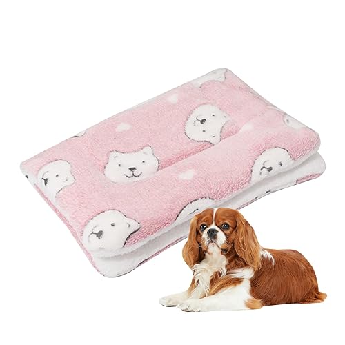 Hundebett Matratze, Weiche Warme Kissenmatte für Hundeschlaf, Tragbare Weiche Warme Decken, Welpenunterlagen für Kleintiere Schlaf Haustierbett von MYJIO