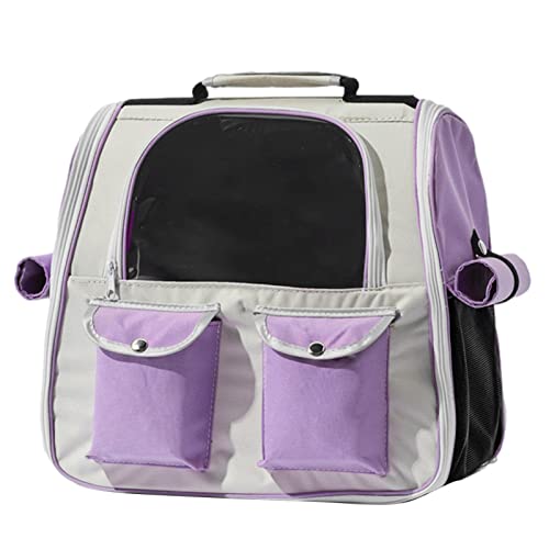 Hundetragerrucksäcke, Oxford-Stoff, Haustier-/Katzentasche, tragbar, mehrere Taschen, strapazierfähig, für kleine und mittelgroße Hunde, Katzen, Haustiere, Wandern, Camping Hundetragerrucksäcke, Oxford-Stoff, Haustier-/Katzentasche, tragbar, mehrere Taschen, strapazierfähig, für kleine und mittelgroße Hunde, Katzen, Haustiere, Wandern, Camping von MYJIO