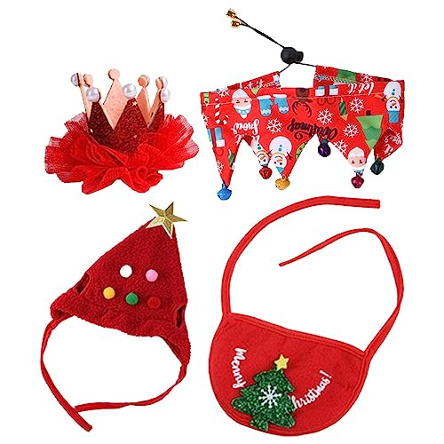 Katzen-Weihnachts-Outfit, Plüsch-Haustierkleidung, Hunde-Outfits – Weihnachts-Plüsch-Haarspangen, Schal, Lätzchen, Weihnachtsmützen, niedliches Kostü , Anzug für lustige Katzen, Welpenkleid Katzen-Weihnachts-Outfit, Plüsch-Haustierkleidung, Hunde-Outfits – Weihnachts-Plüsch-Haarspangen, Schal, Lätzchen, Weihnachtsmützen, niedliches Kostü , Anzug für lustige Katzen, Welpenkleid von MYJIO