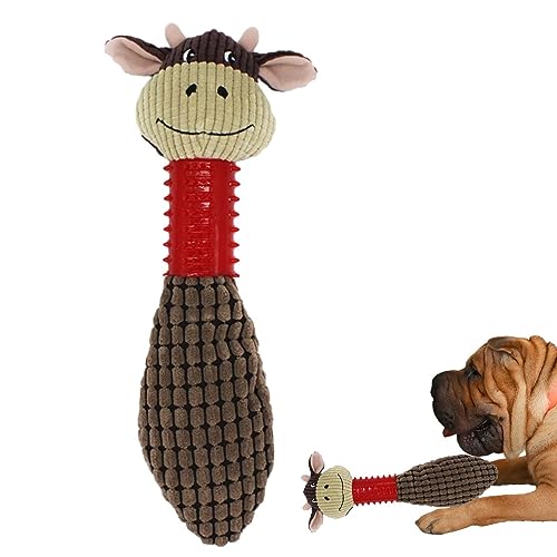 Kauspielzeug für Welpen zum Zahnen,Haustier-Zahnreinigungs-Kauspielzeug | Quietschendes Spielzeug in Tierform, Beißspielzeug, interaktives Hundespielzeug für kleine und mittlere Rassen Greatideal von MYJIO