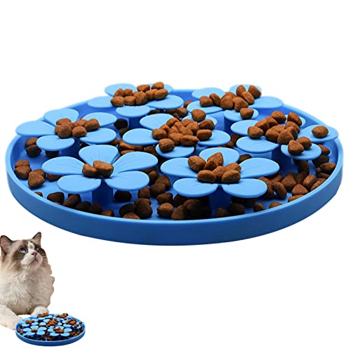 Leckmatte für Katzen – rutschfeste Slow Feeder Hundenäpfe, Hundebad-Ablenkungsgerät, Alternative zu Slow Feeder Näpfen und Hundekatzen-Puzzle-Spielzeug, perfekt für Lebensmittel, Joghurt oder von MYJIO