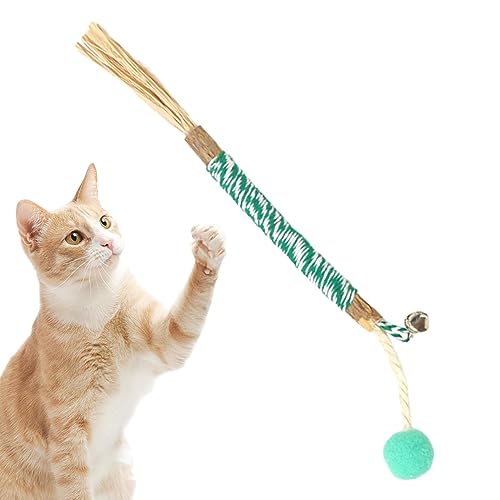 MYJIO Katzenspielzeugstab, Kätzchenspielzeug, Kaustäbchen entfesseln den Kauinstinkt, sind gut für die Gesundheit von Haustieren und Sorgen für saubere Zähne bei Kätzchen und Katzen KOT- von MYJIO