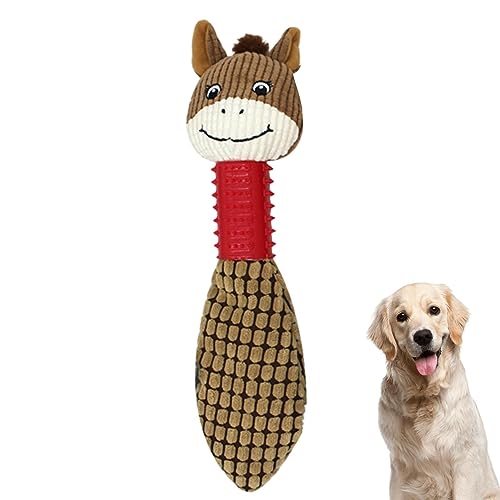 MYJIO Kauspielzeug für Hunde - Süßes Welpen-Kauspielzeug - Quietschendes interaktives Hundespielzeug, Beißspielzeug in Tierform für kleine und mittelgroße Hunde Greatideal von MYJIO