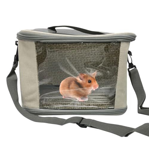 Papageien-Reisetasche – atmungsaktive Meerschweinchen-Tragetasche, kleine Tier-Reisetasche für Kleintiere, Hamster, Zuckergleiter, Eichhörnchen, Rennmäuse, Kaninchen, Kätzchen von MYJIO