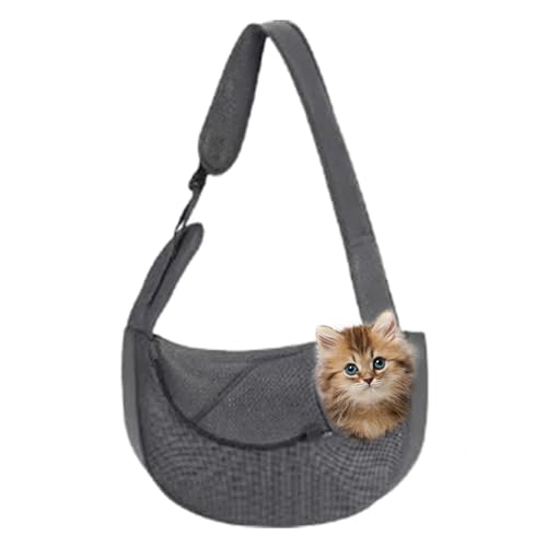 Pet Sling Carrier for Small Dogs,Pet Carrier Tote Bag Shoulder Bag | Adjustable Cat Sling Carrier, Washable Soft Breathable Dog Carrying Sling for Puppy Cats, Small Dogs von MYJIO