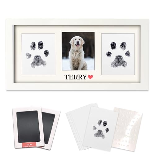 MYPAWLETS Pfotenabdruck-Rahmen-Set, Pfotenabdruck-Stempelkissen für Hunde, Weiß MYPAWLETS Pfotenabdruck-Rahmen-Set, Pfotenabdruck-Stempelkissen für Hunde, Weiß von MYPAWLETS