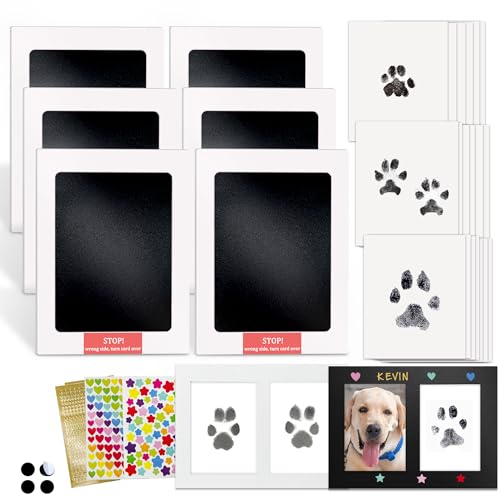 MYPAWLETS Tintenloses Pfotenabdruck-Set, schmutzfreies Pfotenabdruck-Stempelkissen für Hunde und Katzen, Haustiersicheres, sauberes Touch-Stempelkissen, Hundenasenabdruck-Set, MYPAWLETS Tintenloses Pfotenabdruck-Set, schmutzfreies Pfotenabdruck-Stempelkissen für Hunde und Katzen, Haustiersicheres, sauberes Touch-Stempelkissen, Hundenasenabdruck-Set, von MYPAWLETS