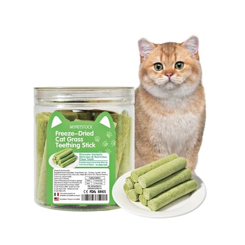 MYPETSTOCK: Natürliche Snacks für Katzen mit gefriergetrocknetem Katzengras – Leckere und ideale Zahnreinigungssnacks – Catnip, Cat Teeth Cleaning with Cat Grass: Natural Dental Care MYPETSTOCK: Natürliche Snacks für Katzen mit gefriergetrocknetem Katzengras – Leckere und ideale Zahnreinigungssnacks – Catnip, Cat Teeth Cleaning with Cat Grass: Natural Dental Care von MYPETSTOCK
