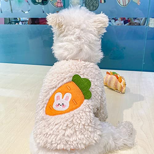 MYVZO Karotten-Hoodie für Haustiere, Hundekleidung, Kleidung, Hunde, Kaninchen, super klein, Kostüm, warm, weich, Winterblau von MYVZO