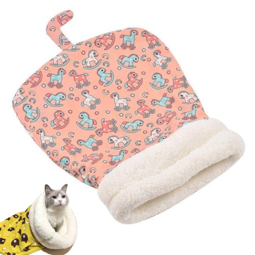 Katzenschlafsack for Hauskatzen, 360°-Wicklung, bequemer Katzensack, Haustierschlafsack, Hund, Katze, warmer Winterschlafsack, selbstwärmende Katzenbetthöhle, flauschiger Katzentunnel, beruhigende Sch Katzenschlafsack for Hauskatzen, 360°-Wicklung, bequemer Katzensack, Haustierschlafsack, Hund, Katze, warmer Winterschlafsack, selbstwärmende Katzenbetthöhle, flauschiger Katzentunnel, beruhigende Sch von MYYMKJYXGS