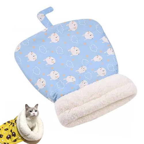 Katzenschlafsack for Hauskatzen, 360°-Wicklung, bequemer Katzensack, Haustierschlafsack, Hund, Katze, warmer Winterschlafsack, selbstwärmende Katzenbetthöhle, flauschiger Katzentunnel, beruhigende Sch Katzenschlafsack for Hauskatzen, 360°-Wicklung, bequemer Katzensack, Haustierschlafsack, Hund, Katze, warmer Winterschlafsack, selbstwärmende Katzenbetthöhle, flauschiger Katzentunnel, beruhigende Sch von MYYMKJYXGS