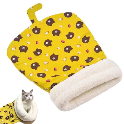 Katzenschlafsack for Hauskatzen, 360°-Wicklung, bequemer Katzensack, Haustierschlafsack, Hund, Katze, warmer Winterschlafsack, selbstwärmende Katzenbetthöhle, flauschiger Katzentunnel, beruhigende Sch Katzenschlafsack for Hauskatzen, 360°-Wicklung, bequemer Katzensack, Haustierschlafsack, Hund, Katze, warmer Winterschlafsack, selbstwärmende Katzenbetthöhle, flauschiger Katzentunnel, beruhigende Sch von MYYMKJYXGS