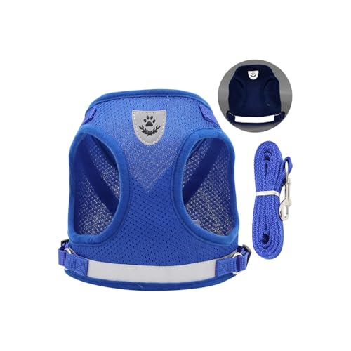 Atmungsaktives, reflektierendes Hundegeschirr, kühlendes Design, verstellbarer Brustgurt für Spaziergänge, Haustier, Outdoor-Ausrüstung, Anpassung des Brustgurts des Hundes von MZRAN