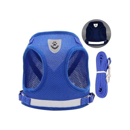 Atmungsaktives, reflektierendes Hundegeschirr, kühlendes Design, verstellbarer Brustgurt für Spaziergänge, Haustier, Outdoor-Ausrüstung, Anpassung des Brustgurts des Hundes von MZRAN