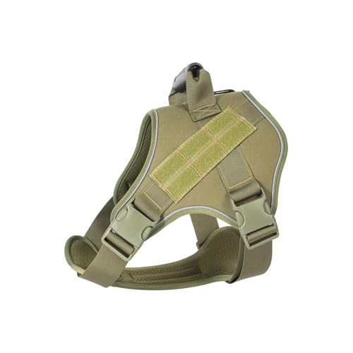 Bequemes Hundegeschirr, taktisches Design, Weste, verstellbarer Riemen, sichere Kontrolle für tägliche Spaziergänge, Wandern, Camping, Hundegeschirr für Outdoor von MZRAN