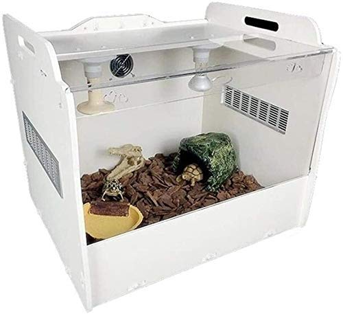 Großes Reptilien-Terrarium, Amphibienbecken, Reptilien-Schildkröten-Fütterungsbox aus Acryl, Vivarium, Amphibien-Reptilien-Eidechsen-Schildkrötenkäfig-Uhrenbeck von MaGiLL