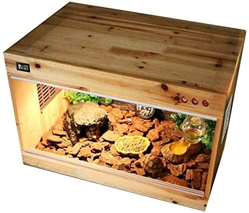 Großes Reptilien-Terrarium, Amphibienbecken, Vivarium-Reptilienbox, Amphibien-Reptilien-Eidechsen-Schildkröten-Schlangenkäfig-Uhrenbecken-Box, Zoohandlungsbox, von MaGiLL