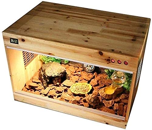 Großes Reptilien-Terrarium, Amphibientank, Isolierbox, Vivarium-Zucht-Uhrtank – Amphibien-Reptilienkäfig, Eidechsenschildkröte, Schlangenbox, Glasbox, Dekorati von MaGiLL