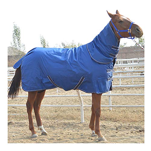 MaJu 600D Winter Dicker Pferdeteppich Mit Wasserdichtem Und Atmungsaktivem Hals 300 G Isolierfüllung(Size:115cm) von MaJu