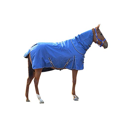 MaJu Stabile Vorräte Verdickung Der Pferdedecke Wind- Und Regensicheres Reißfestes Gewebe,Blau(Size:125cm) von MaJu
