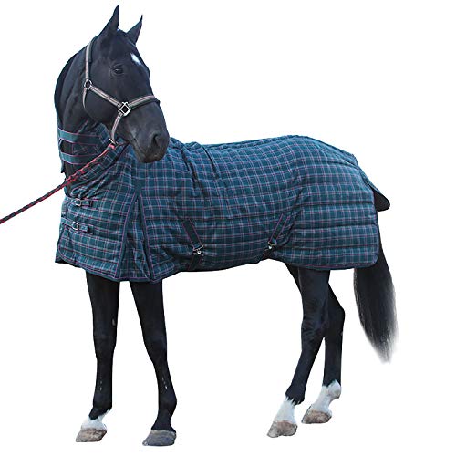 MaJu Winterdecke Outdoordecke Pferd Rugbe Protect Highneck Pferdedecke Halsansatz(Size:155cm) von MaJu