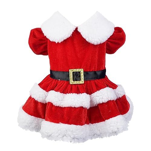 Hunde Kleidung für HaustiereHundemantel Haustierkostüme für Weihnachten, Feiertage, Party, Weihnachtsmann-Kostüme, Hunde-Neujahrskostüm Wasserdicht Hunde (Red, XL) von MaNMaNing