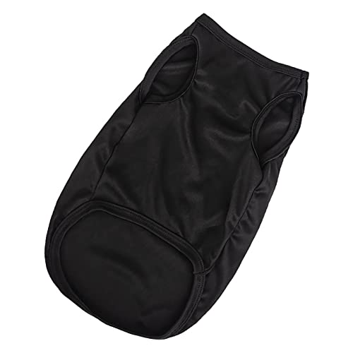 Hundekleidung Hund Katze Haustier Weste Niedlicher Stil Sommer Atmungsaktive Freizeit Haustier Dünne Kleidung Hund Pullover Hund (Black, L) von MaNMaNing