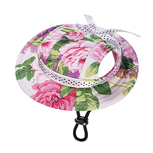 Hundemütze Princess Pet Cap Runde Krempe Hund Visier Hut Sommer Outdoor Hund Atmungsaktive Sonnenschutzkappe Hund Pullover (Camouflage, S) von MaNMaNing