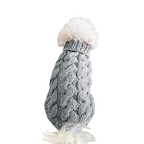 MaNMaNing Winddicht Hundemantel Winter Warme Hundejacke Herbst- und Winterkleidung für kleine und mittelgroße Hunde (Grey, L) von MaNMaNing