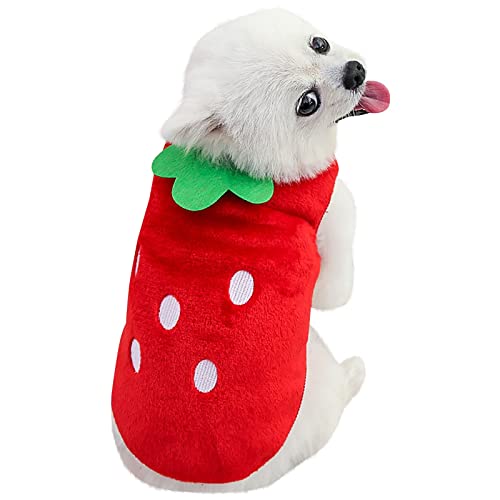 Winter-Haustier-Kleidung Mode Frühling Herbst Schutz kleine Hunde T-Shirt Hund Hunde Winterkleidung und Haustier kalt mittelgroß beliebter weicher Fleecemantel niedliche Winter (Knutschfleck, XL) von MaNMaNing
